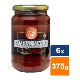 Koningsvogel - Chilipaste/Sambal Manis - 6x 375g