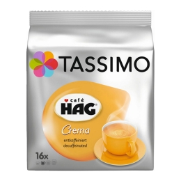 Tassimo - Café HAG Crema Entkofeiniert - 16 T-Discs