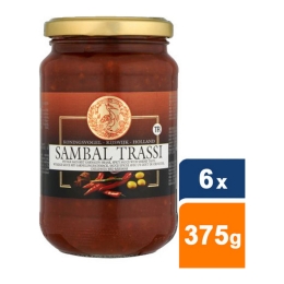 Koningsvogel - Chilipaste/Sambal Trassi - 6x 375g