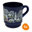 VanWell - Glühweinbecher (Blau) 200ml - 6-er Set