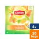 Lipton - Grüner Tee Mandarin & Orange - 4x 20 Teebeutel